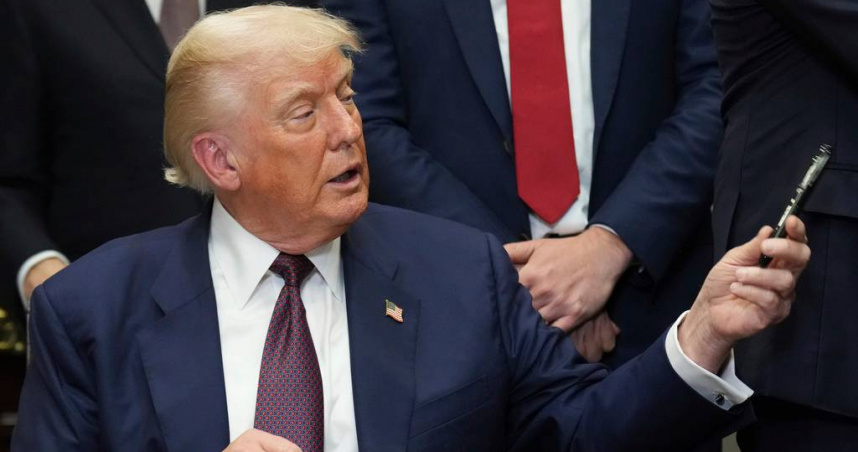 川普。（圖／達志／美聯社）