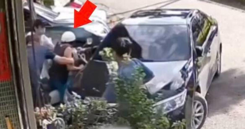 販毒男衝撞逃逸遭包抄，海巡、警方聯手破獲毒品集團。（圖 ／翻攝畫面）