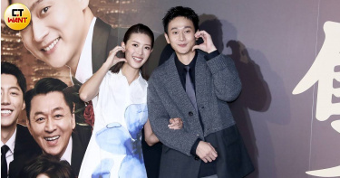 劉冠廷與余香凝在《雙囍》中飾演一對一天舉辦兩場荒唐婚禮的準夫妻。（圖／侯世駿攝）