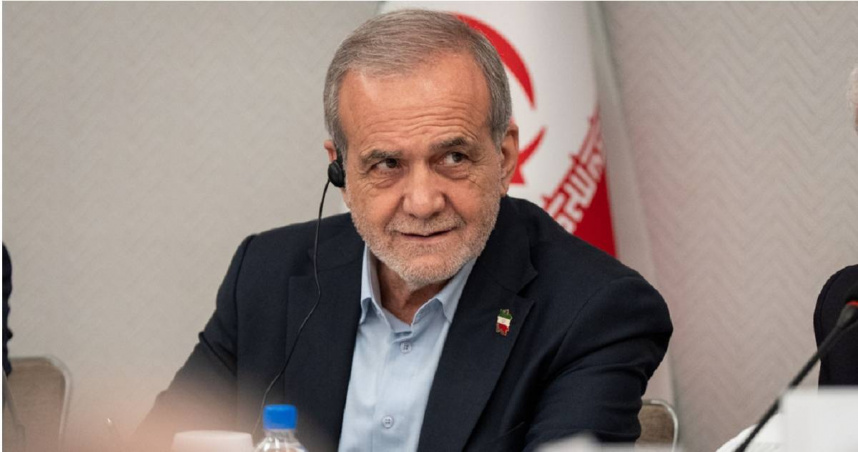 伊朗總統裴澤斯基安（Masoud Pezeshkian）。（圖／達志／美聯社）