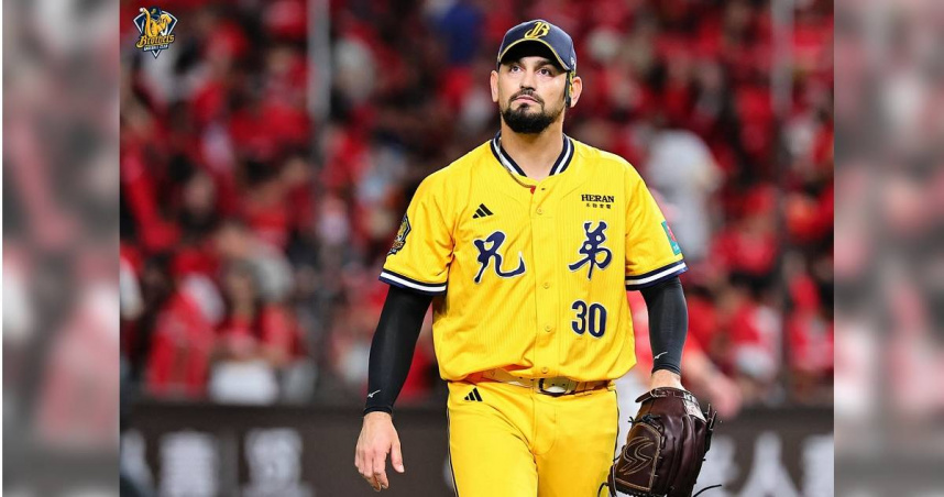 中職中信兄弟的洋投勝騎士在今（17）日台灣大賽G1擔任先發，投7局失3分吞下敗投，賽後他透露家人安全遭受威脅。（圖／翻攝自臉書／兄弟Fans Club）