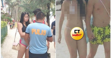 長灘島「一條線」遮私處被罰款 台女喊冤:在台灣常這樣穿