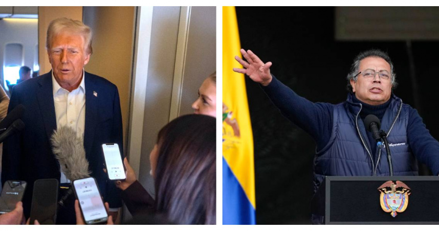 美國總統川普與哥倫比亞總統裴卓展開口水戰後，白宮宣布哥倫比亞已同意接收所有北美驅逐的非法移民。（圖／達志／美聯社）