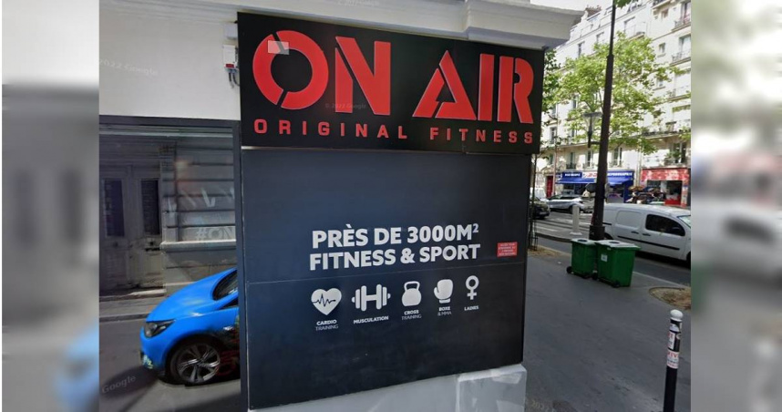 法國巴黎一家名為「One Air」的健身房發生氮氣外洩事件，造成1死4傷悲劇。（圖／翻攝自Google Maps）