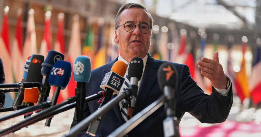 德國國防部長皮斯托留斯（Boris Pistorius）。（圖／達志／美聯社）