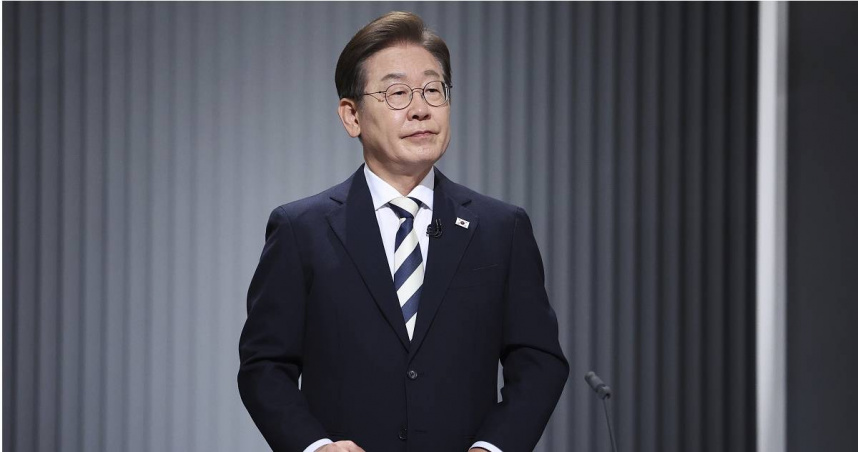 南韓進步派總統候選人李在明。（圖／達志／美聯社）