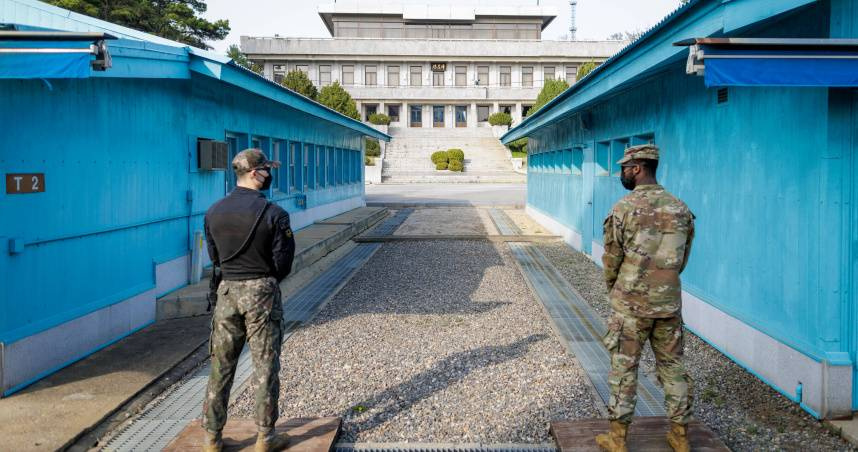 南北韓軍事分界線。（圖／達志／美聯社）