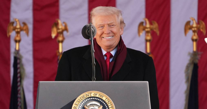 川普稱結束政府關門是「重大勝利」。（圖／達志／美聯社）