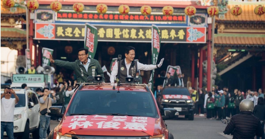 立法委員林俊憲30日舉辦第一場「台南團結車隊大會師」。（圖/林俊憲辦公室提供）