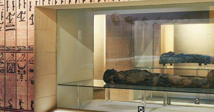 台中科博館展出古埃及木乃伊真屍，網友分享一進展區就頭暈引發討論。（圖／翻攝自《國立自然科學博物館》粉專，下同）