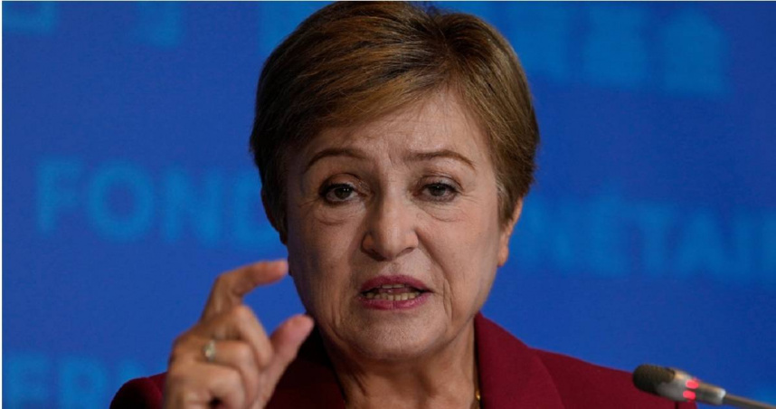 「國際貨幣基金組織」（IMF）總裁喬治艾娃（Kristalina Georgieva）。（圖／達志／美聯社）