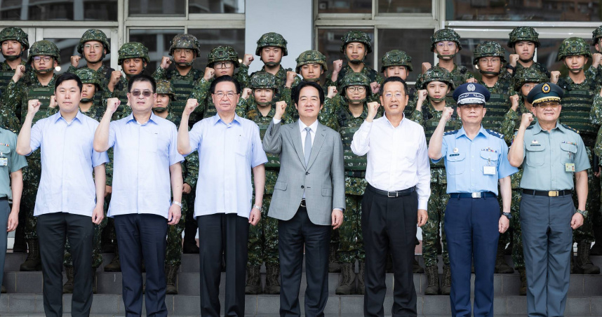 賴清德強調政府一定會做國軍最堅實的後盾，確保國防裝備和建設順利推動，落實國防自主目標。（圖／取自總統府網站