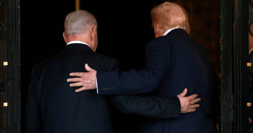 以色列總理納坦雅胡（Benjamin Netanyahu）稱與美國總統川普（Donald Trump）關係非常好。（圖／達志／路透社）