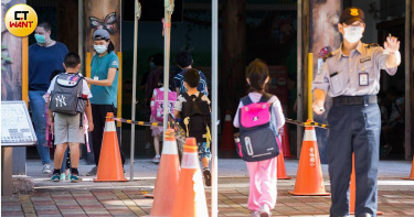 受疫情影響，北市有國小附設幼兒園宣布停課並進行消毒。（圖／黃威彬攝）
