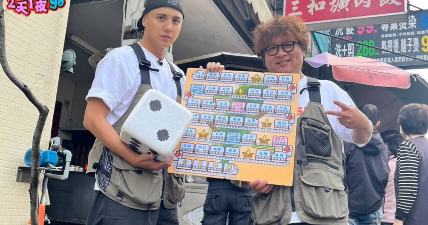 曾子余（左）、納豆（右）對火車環島信心滿滿。（圖／TVBS提供）