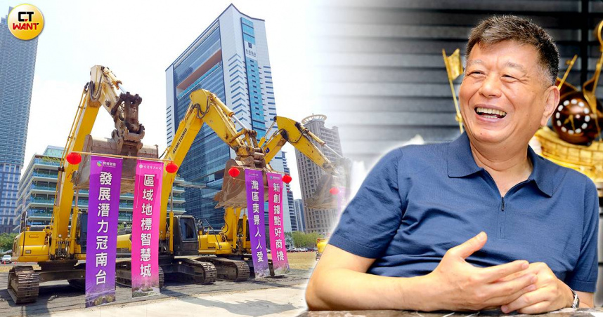 營建股營收王興富發不只推住宅，還蓋商辦，近期拿下高雄「亞灣2.0計畫」首件公辦都更案，預計投資470億元興建6棟商辦。圖為興富發總裁鄭欽天。（圖／報系資料庫、方萬民攝）