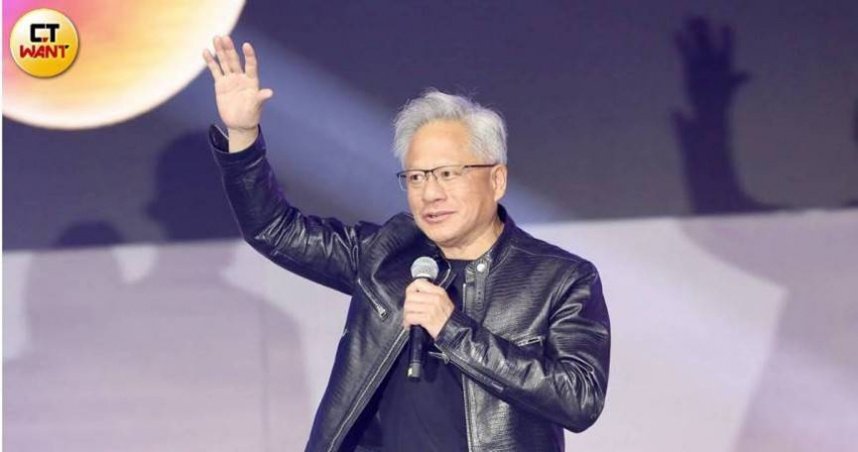 輝達（NVIDIA）執行長黃仁勳17日將擔綱世壯運科技聖火手。（圖／方萬民攝）