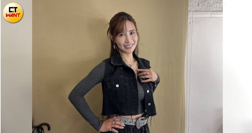 昔樂天「最美MC」沐妍表示，啦啦隊小三爆料可能是誤會一場。（圖／常朝貴攝）
