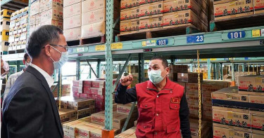 訪視物流中心 侯友宜:物資供需在可控範圍