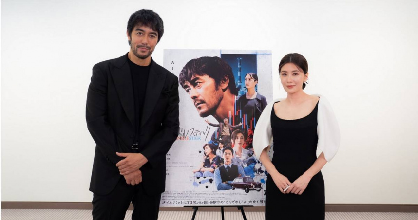 阿部寬、賈靜雯在日片《Candlestick》同台飆戲。（圖／日鹿株式会社提供）