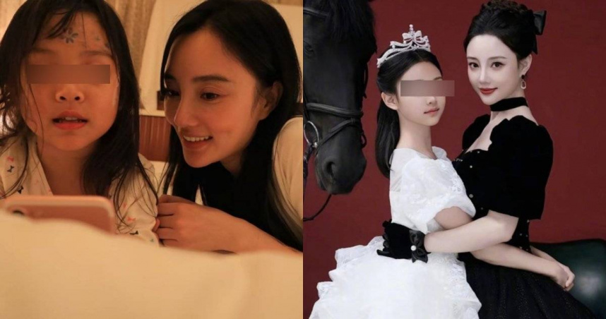 李小璐女兒甜馨在網路上公開護母。（圖／翻攝微博）