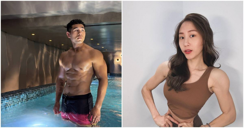 PEETA葛格（左）去年捲大麻風波，前妻Alisa坦承是大軍指使。（圖／翻攝PEETA營養健身葛格、Alisa wei臉書）