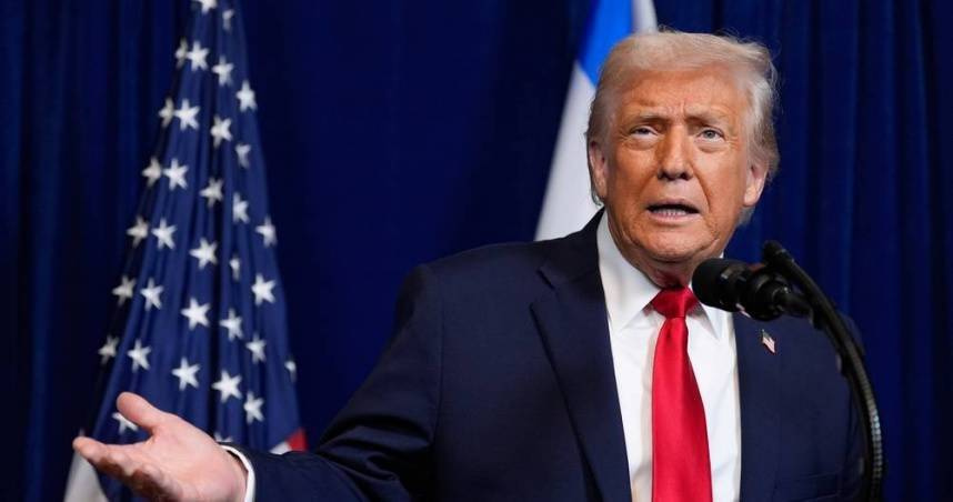 美國總統川普（Donald Trump）宣布取消對委內瑞拉第2波攻擊。（圖／達志／美聯社）