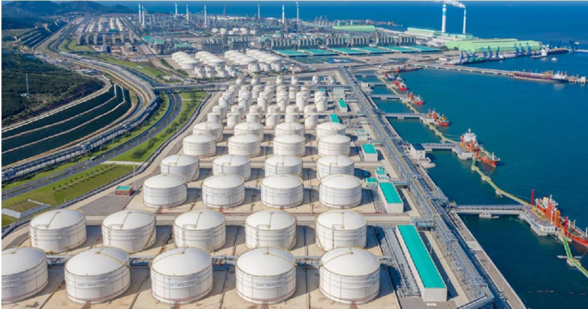 中國「恆力石化」煉油廠。（圖／翻攝自慧正資訊）