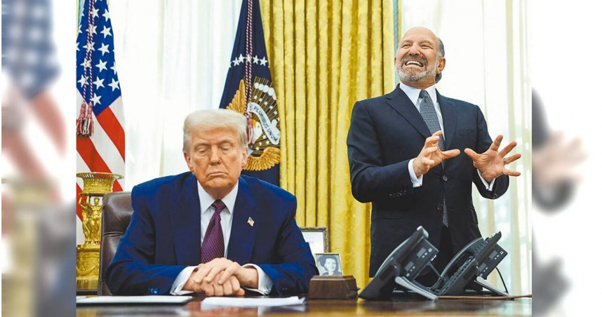 紐時稱美國片面提高關稅，恐對世界貿易組織構成巨大挑戰，圖左為美國總統川普。（圖／路透）