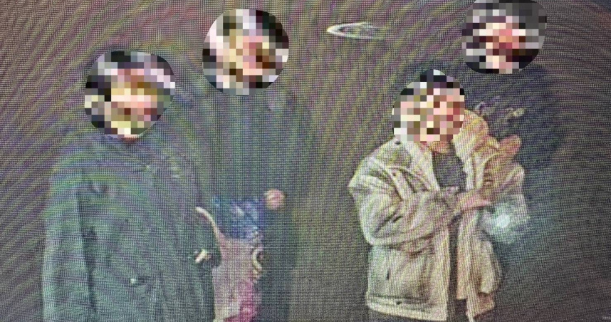 台北市文山區興隆路上娃娃機被人毀損行竊，警方獲報後旋即將陳男等4人逮捕到案，依竊盜罪送辦。（圖／翻攝畫面）