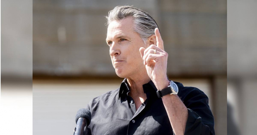 加州州長紐森（Gavin Newsom）。（圖／達志／美聯社）
