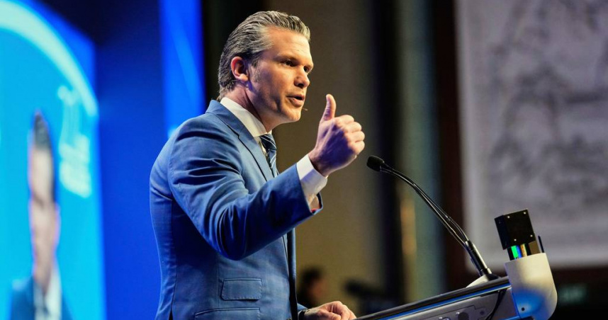 美國國防部長赫格塞斯（Pete Hegseth）。（圖／達志／美聯社）