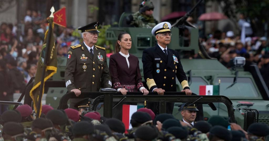 墨西哥女總統首次主持獨立慶典。（圖／達志／美聯社）