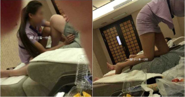 陪男友按摩 馬尾妹洩性感蜜腿蹲下「這裡捏揉」…她氣炸