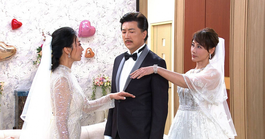 《豆腐媽媽》婚禮大戲，吳皓昇原本迎娶潘奕如，卻在關鍵時刻出現變數。（圖／民視）