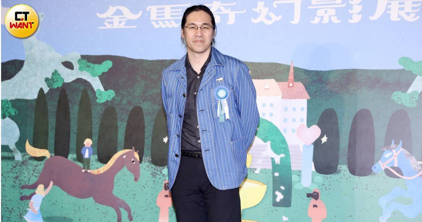 《花綠青綻放之時》導演四宮義俊出席2026年金馬奇幻影展開幕。（圖／侯世駿攝）