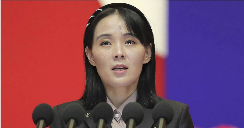 北韓最高領導人金正恩的妹妹金與正。（圖／達志／美聯社）