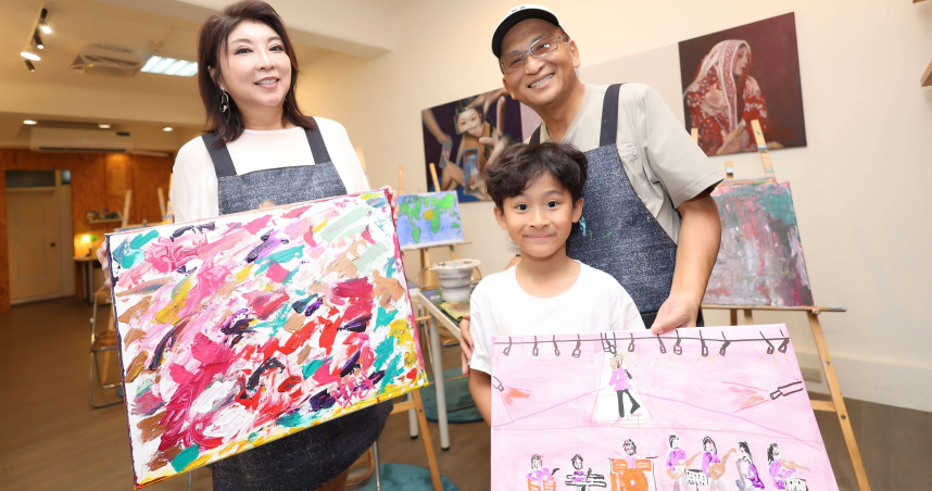 孔鏘罕見帶7歲金孫公開現身　坦言「小孩是我的軟肋」