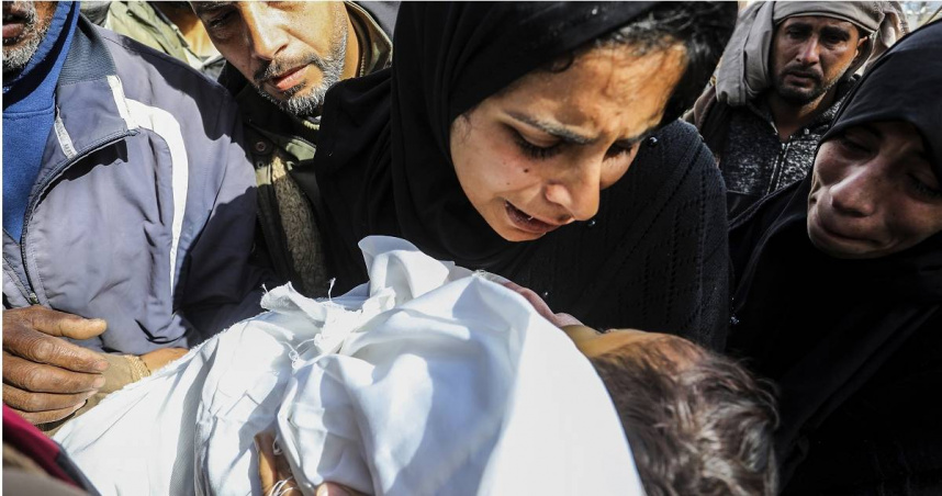 以色列持續在加薩走廊執行種族滅絕行動。（圖／達志／美聯社）