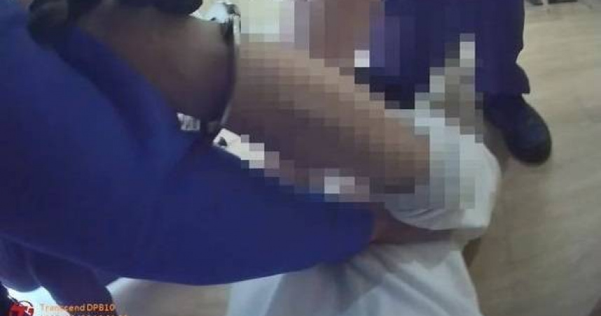 網紅夢戈26日問路卻打傷路人，還持鋸子砍傷洪姓工人，遭檢方聲請羈押。（圖／翻攝畫面）