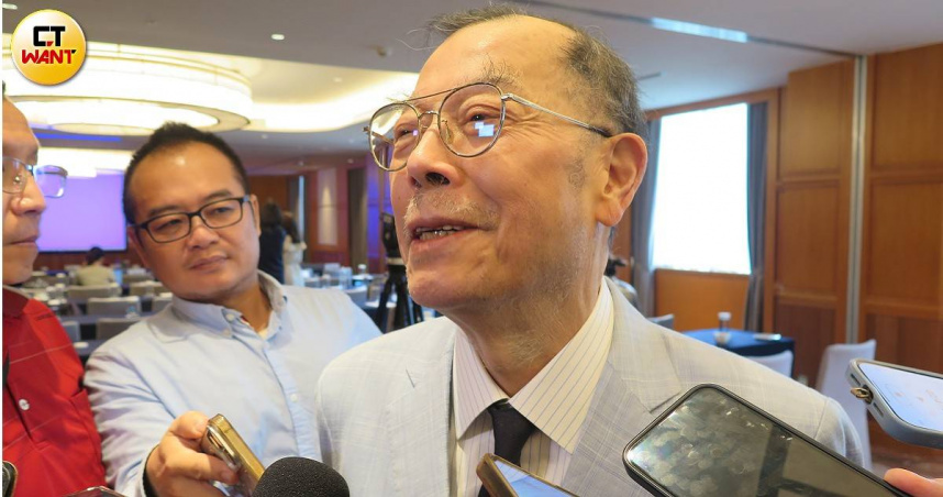 力積電董事長黃崇仁。（圖／陳曼儂攝）