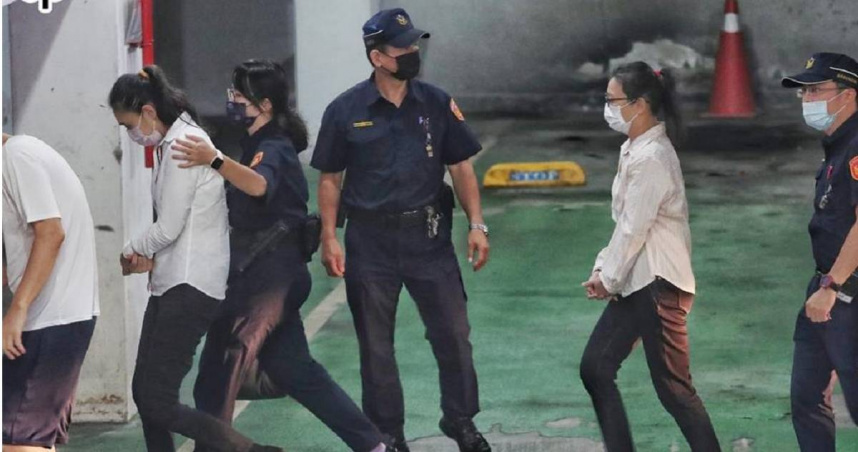 剴剴案一審判決出爐，保母劉彩萱（右二）、劉若琳（左二）姊妹遭國民法庭分別判處無期徒刑、18年徒刑。（圖／報系資料照）