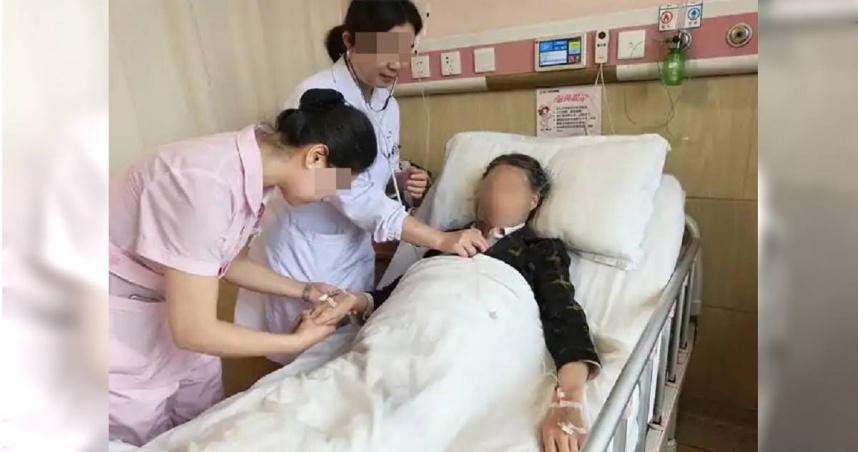 大陸貴州有一名58歲李姓婦人於5月27日下午產下一名男嬰，事後她透露，自己受到當地一名64歲女子高齡產下健康男寶寶鼓舞。（圖／翻攝自微博）