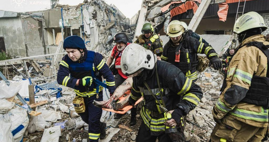 烏克蘭哈爾科夫（Kharkiv）現況。（圖／達志／美聯社）