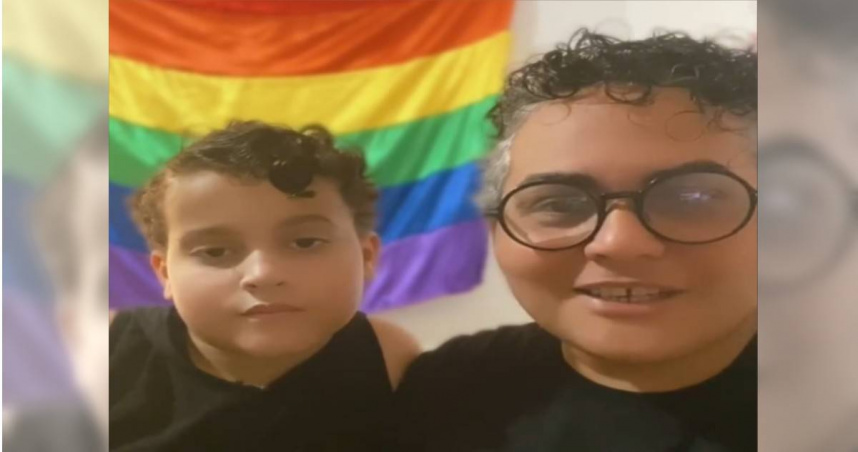 一對性別認同為男性的母女，開啟變性之路後常在社群平台分享生活日常，希望以此鼓勵有類似經歷民眾勇敢做自己。（圖／翻攝自Instagram／raphaelegustavinho）