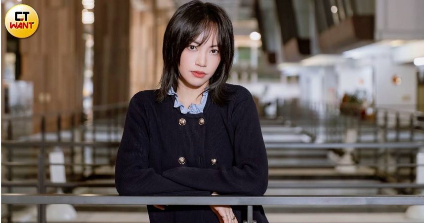 身為星二代的焦曼婷，坦言以前不喜歡這個身分，也總是對外說跟爸爸不熟。（圖／楊澍攝）