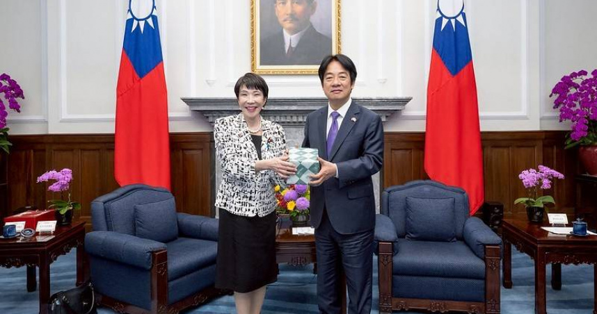 總統賴清德向日本自民黨新任總裁高市早苗致賀。圖為高市早苗於2024年4月訪台進行交流（圖／總統府）