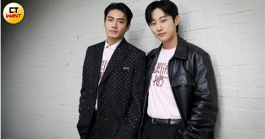 振永（右）與宋柏緯兩大帥哥因拍攝《那張照片裡的我們》建立了好交情。（圖／侯世駿攝）