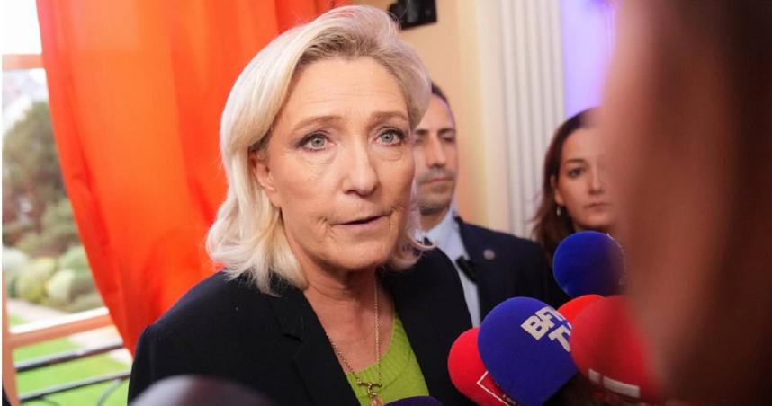 法國極右翼政治人物瑪琳勒龐（Marine Le Pen）。（圖／達志／美聯社）