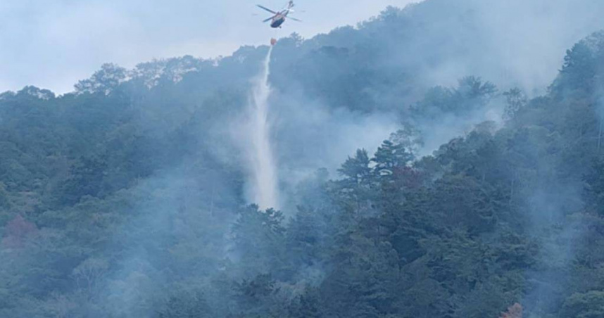 南投埔里森林大火因強風復燃！　燒毀約40公頃林地